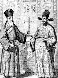 Matteo Ricci with another Missionary